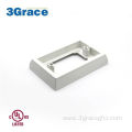 Wall mounting box spacer for GFCI Outlet